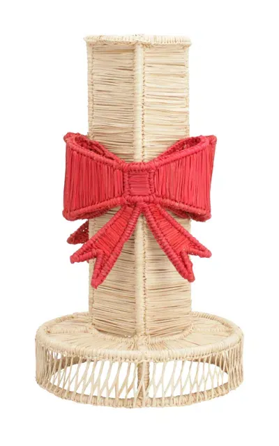 Mercedes Salazar Bowtiful Mini Candle Holder In Red