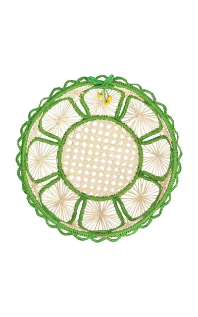 Mercedes Salazar Zesty Bread Basket In Green