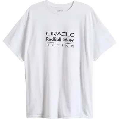 Merch Traffic Oracle Red Bull Race Tour Cotton Graphic T-shirt In White Overdye