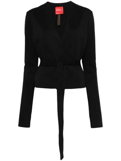 Merci Belted Blouse In Black