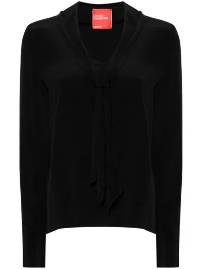 Merci Scarf Blouse In Black