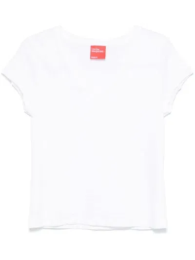 Merci V-neck T-shirt In White