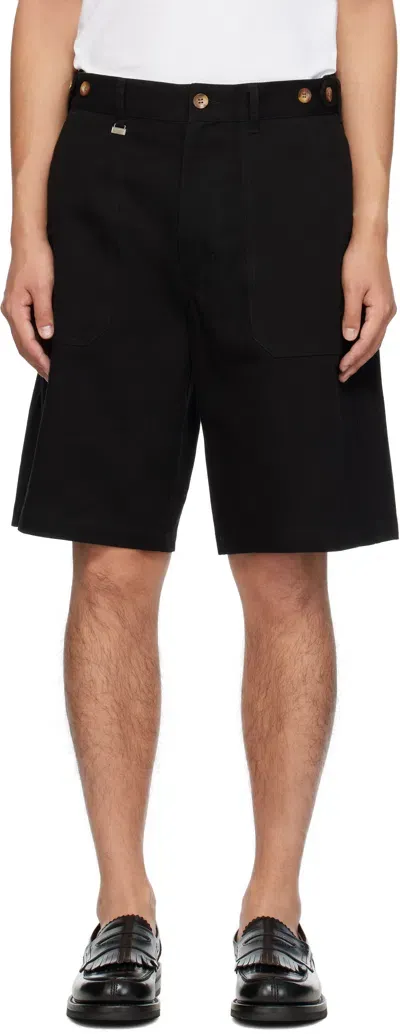 Metalwood Studio Black Walk Shorts