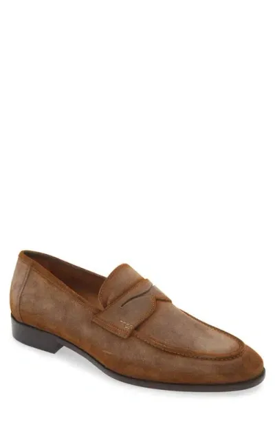 Mezlan Caro Penny Loafer In Taupe