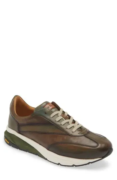 Mezlan Magico Sneaker In Forest/olive