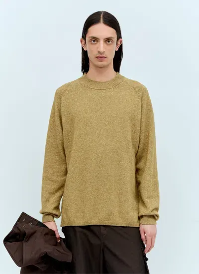 Mhl By Margaret Howell Crewneck Sweater In Khaki