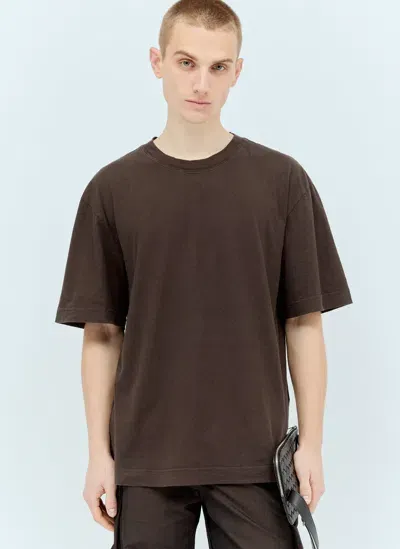 Mhl By Margaret Howell Simple T-shirt In Brown