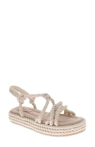 Mia Marquez Strappy Platform Sandal In Off Whte