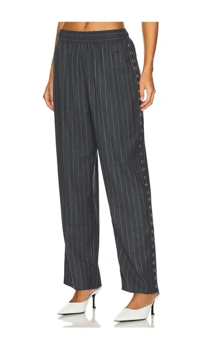 Miaou Naya Trouser In Pinstripe Wool