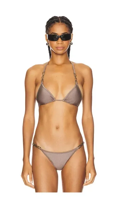 Miaou Nicola Bikini Top In Dust