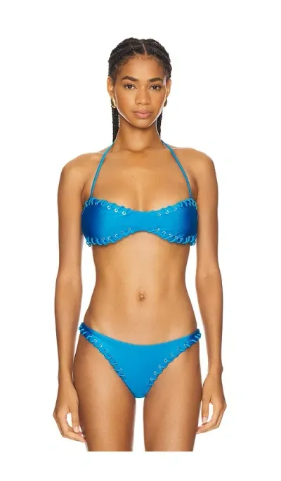 Miaou Rio Bikini Top In Azure