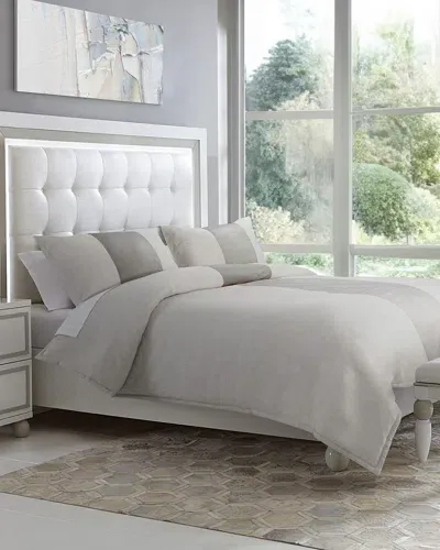 Michael Amini Baldwin 3-piece King Comforter Set In Dove