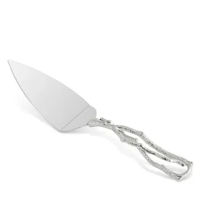 Michael Aram Pomegranate Silver Cake Knife In Silver And Gold