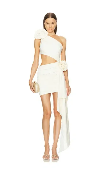 Michael Costello X Revolve Joselyn Mini Dress In Ivory