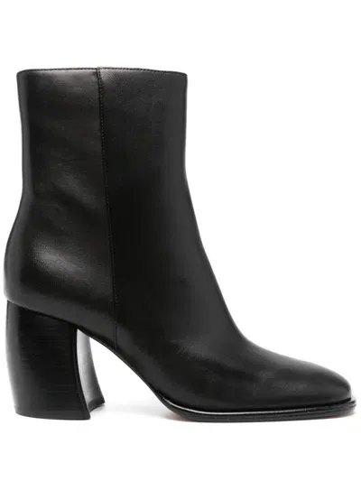 Michael Kors Maude Leather Boot In Black