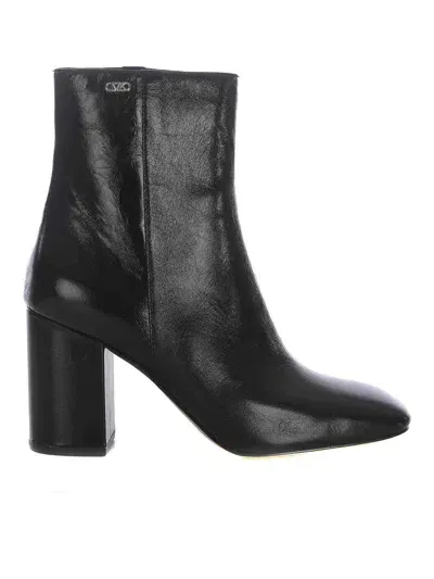 Michael Kors Ankle Boots  In Leather In Black