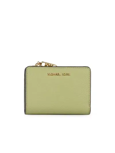 Michael Kors 'billfold' Green Leather Wallet