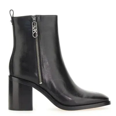 Michael Kors Regan Heel Ankle Boots In Black