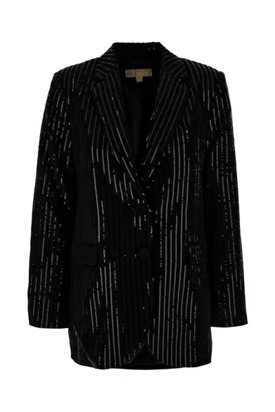 Michael Kors Black Triacetate Blend Jacket In 001