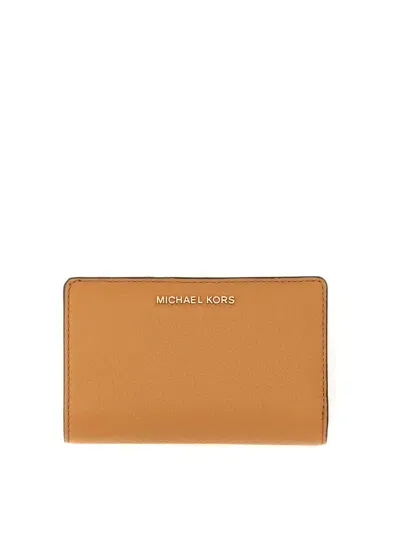 Michael Kors Wallet With Logo In Beige