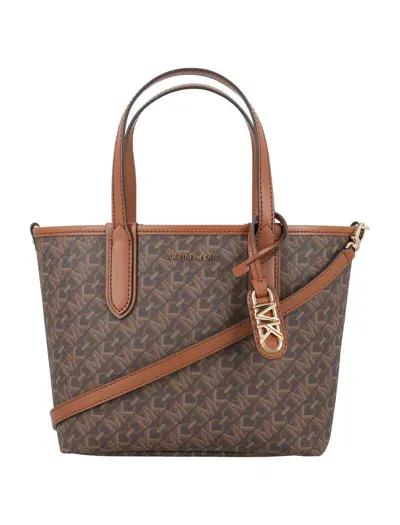 Michael Kors Eliza Xs Ew Open Tote In Brown