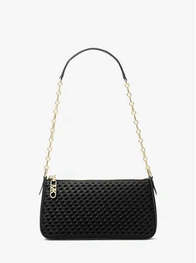 Michael Kors Empire Pouch With Logo In Black