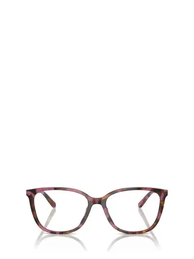 Michael Kors Eyeglasses In Plum Graphic Tortoise