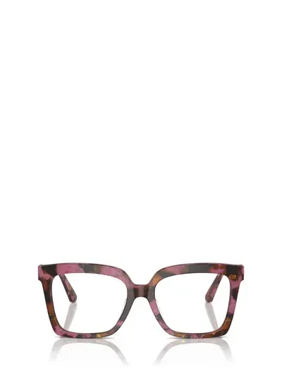 Michael Kors Eyeglasses In Plum Graphic Tortoise