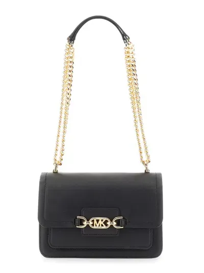 Michael Kors Extra-small "heather" Shoulder Bag In Black