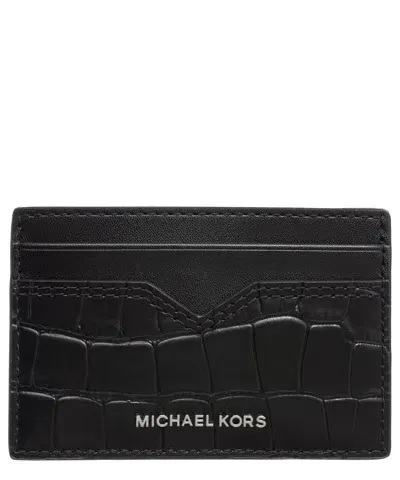 Michael Kors Hudson Credit Card Holder In Black