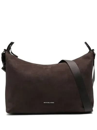 Michael Kors Hudson Soft Hobo Bags In Brown