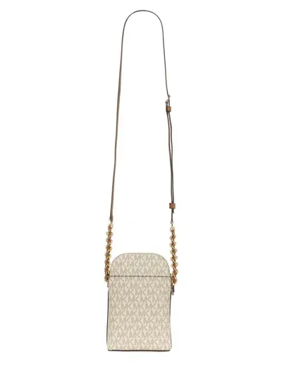 Michael Kors Jet Set Charm Shoulder Bag In Beige