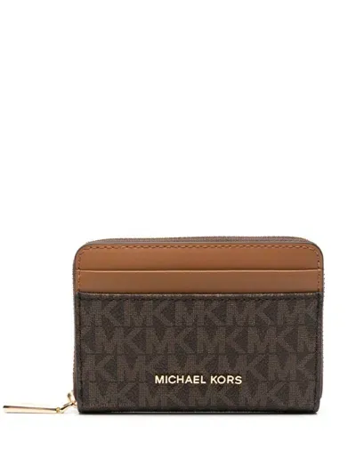 Michael Kors Jet Set Wallet In Brown