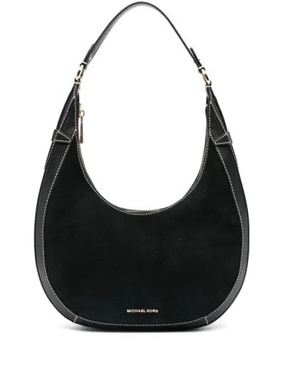 Michael Kors Large Preston Shoulder Bag In Black