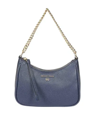 Michael Kors Leather Bag In Dark Blue