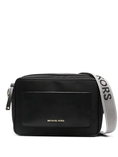 Michael Kors Logo-lettering Cross Body Bag In Black