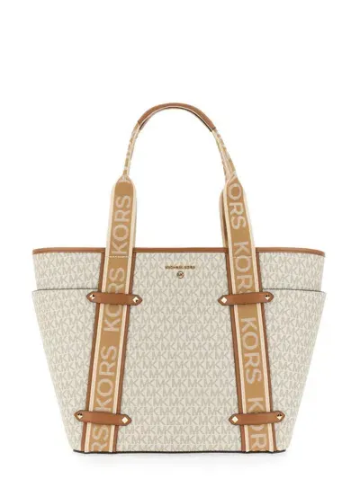 Michael Kors Maeve Large Tote Bag In Beige