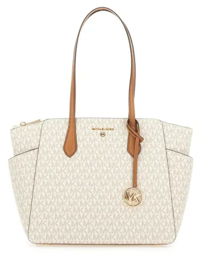 Michael Kors Medium Marilyn Tote Bag In Ivory