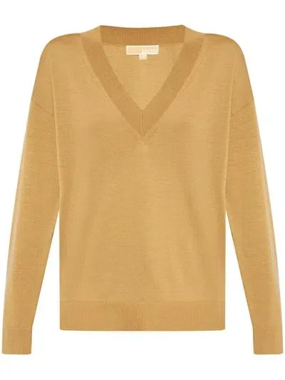 Michael Kors Merino Sweaters Clothing In Beige