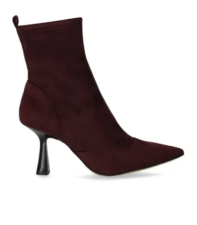 Michael Kors Michael Clara Pointed Toe Boot In Bordeaux