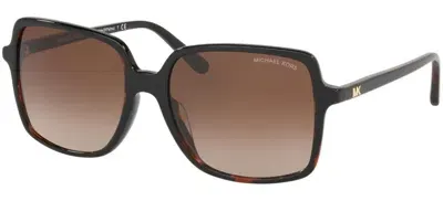 Michael Kors Woman Sunglass Mk2098u Isle Of Palms In Db. New New Tort,smoke Gradient