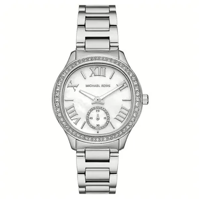 Michael Kors Women's Sage Three-hand Silver-tone Stainless Steel Watch 38mm