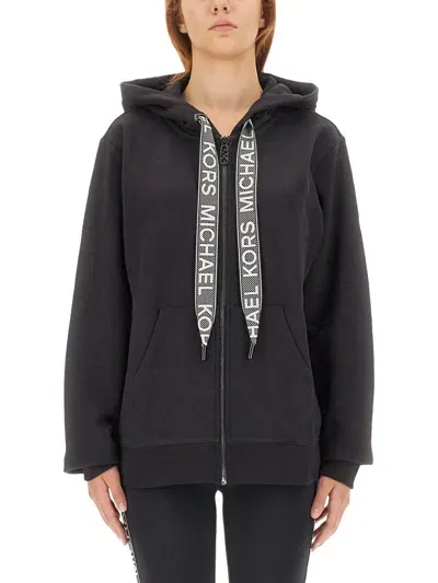 Michael Kors Oversize Fit Sweatshirt In Black