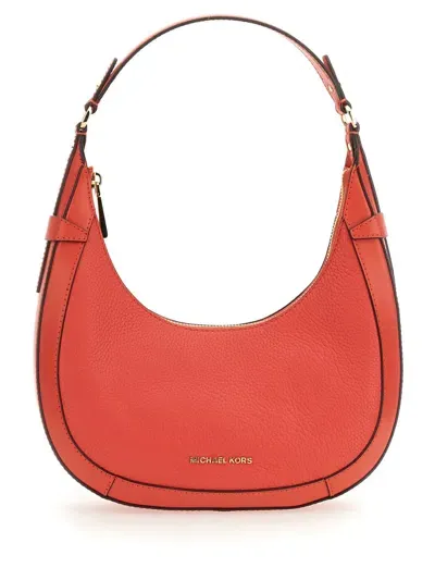 Michael Kors Preston Small Hobo Bag In Red