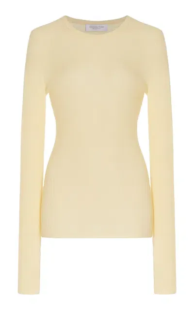 Michael Kors Ribbed-knit Cashmere Sweater In Neutral