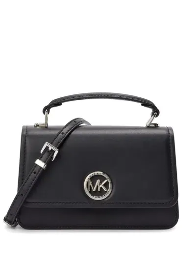 Michael Kors Small Delancey Cross Body Bag In Black