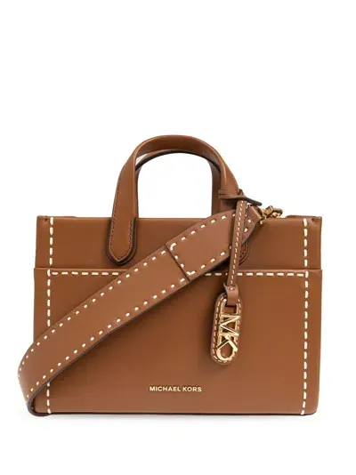 Michael Kors Small Gigi Tote Bag In Brown