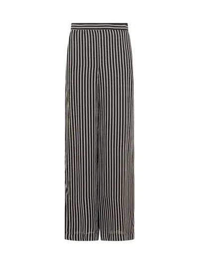 Michael Kors Striped Pants In Black