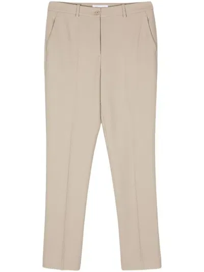 Michael Kors Tapered Trousers In Neutrals