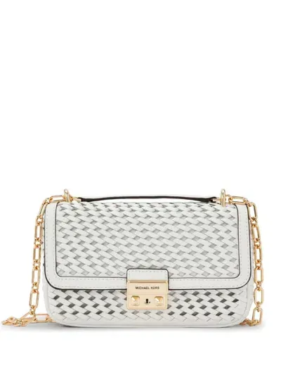 Michael Kors Tribeca Cross Body Bag In White